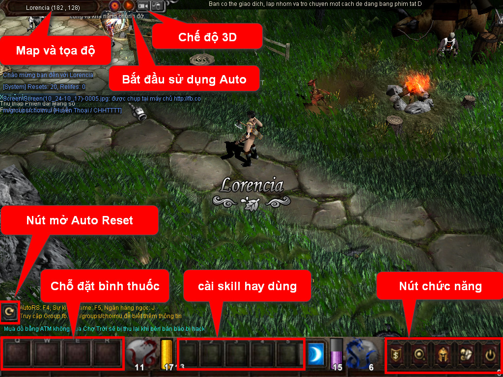 Chức năng chính của Game MU Bóng Tối